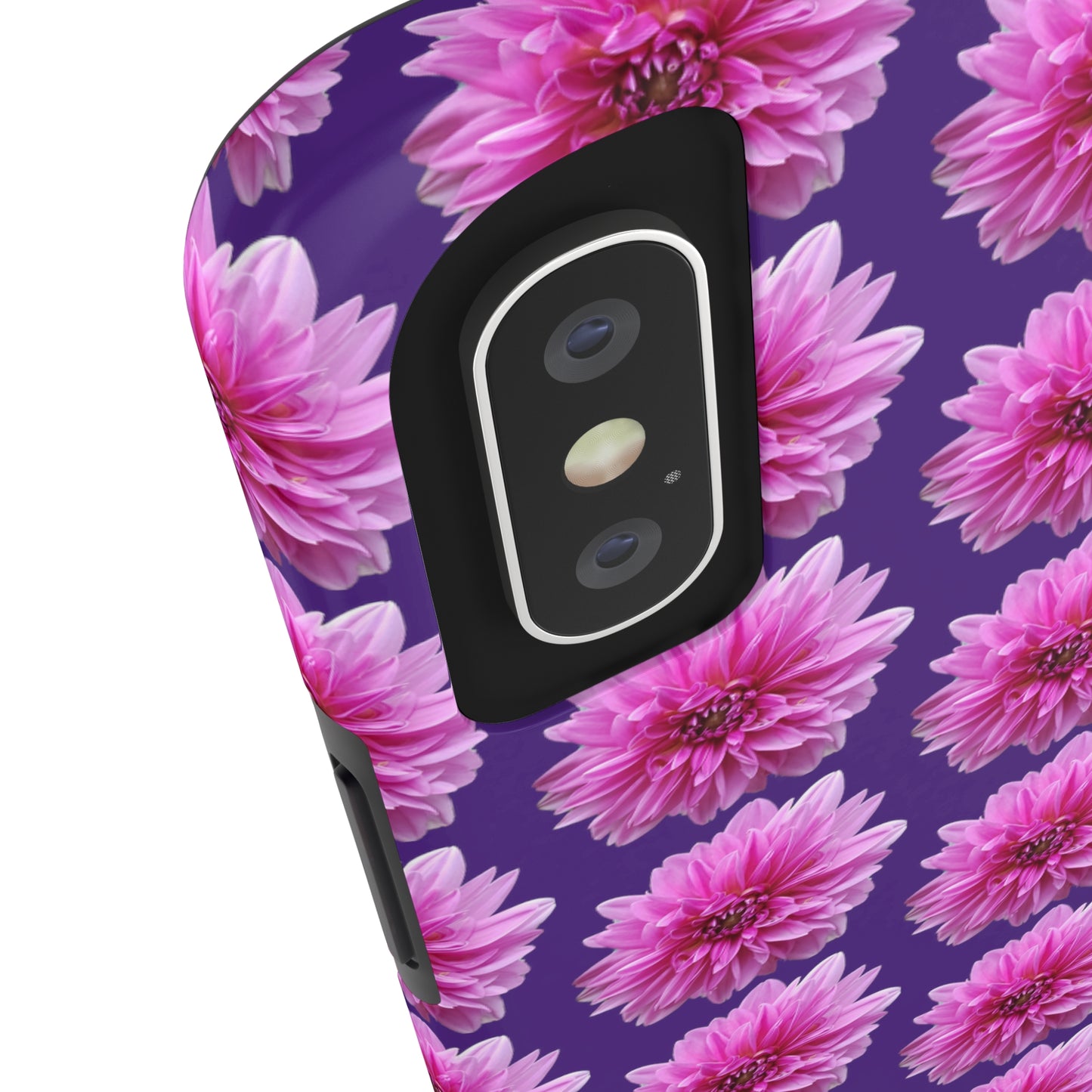 Pink Dahlia Purple Tough Phone Case