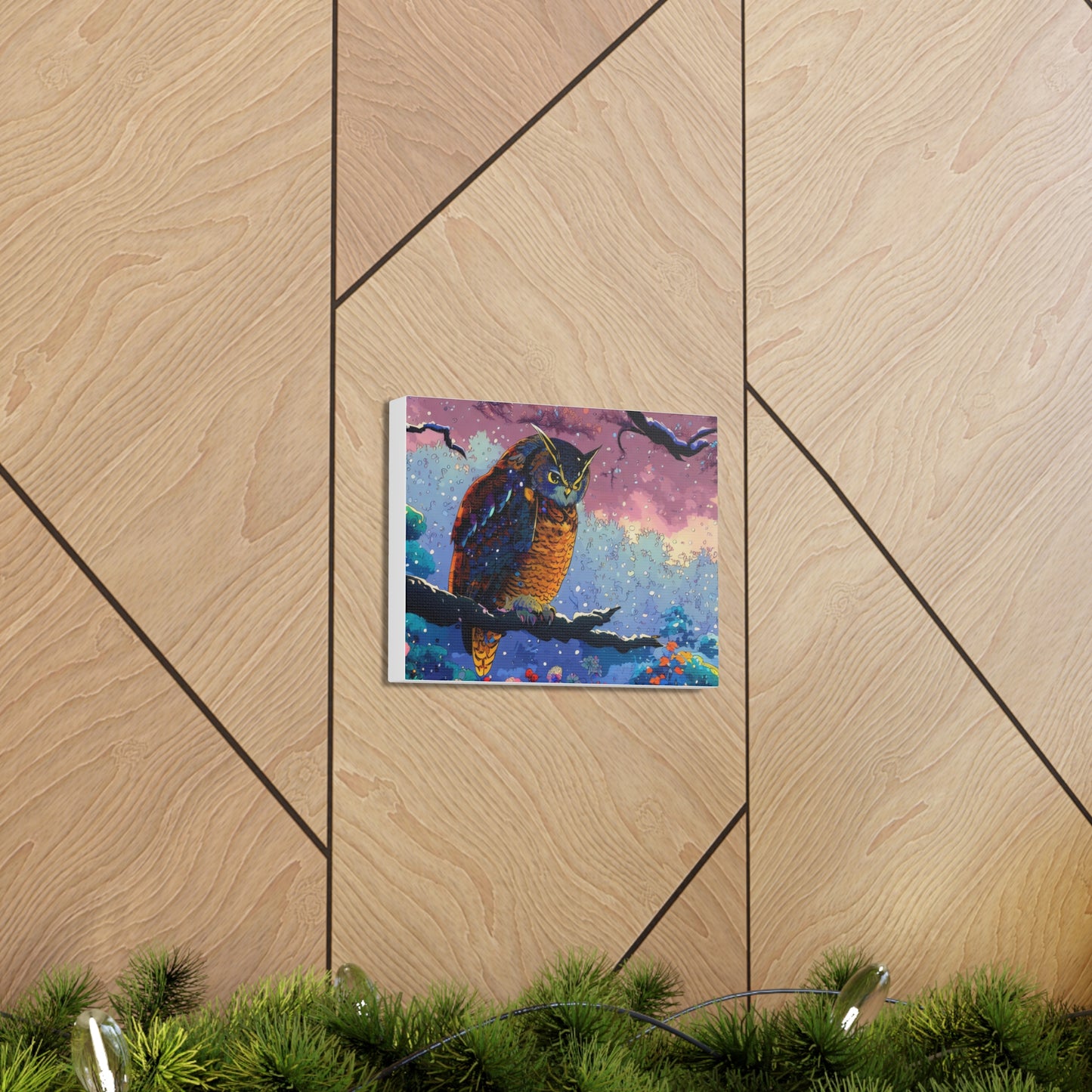 New Mexico Owl  - Canvas Wall Art