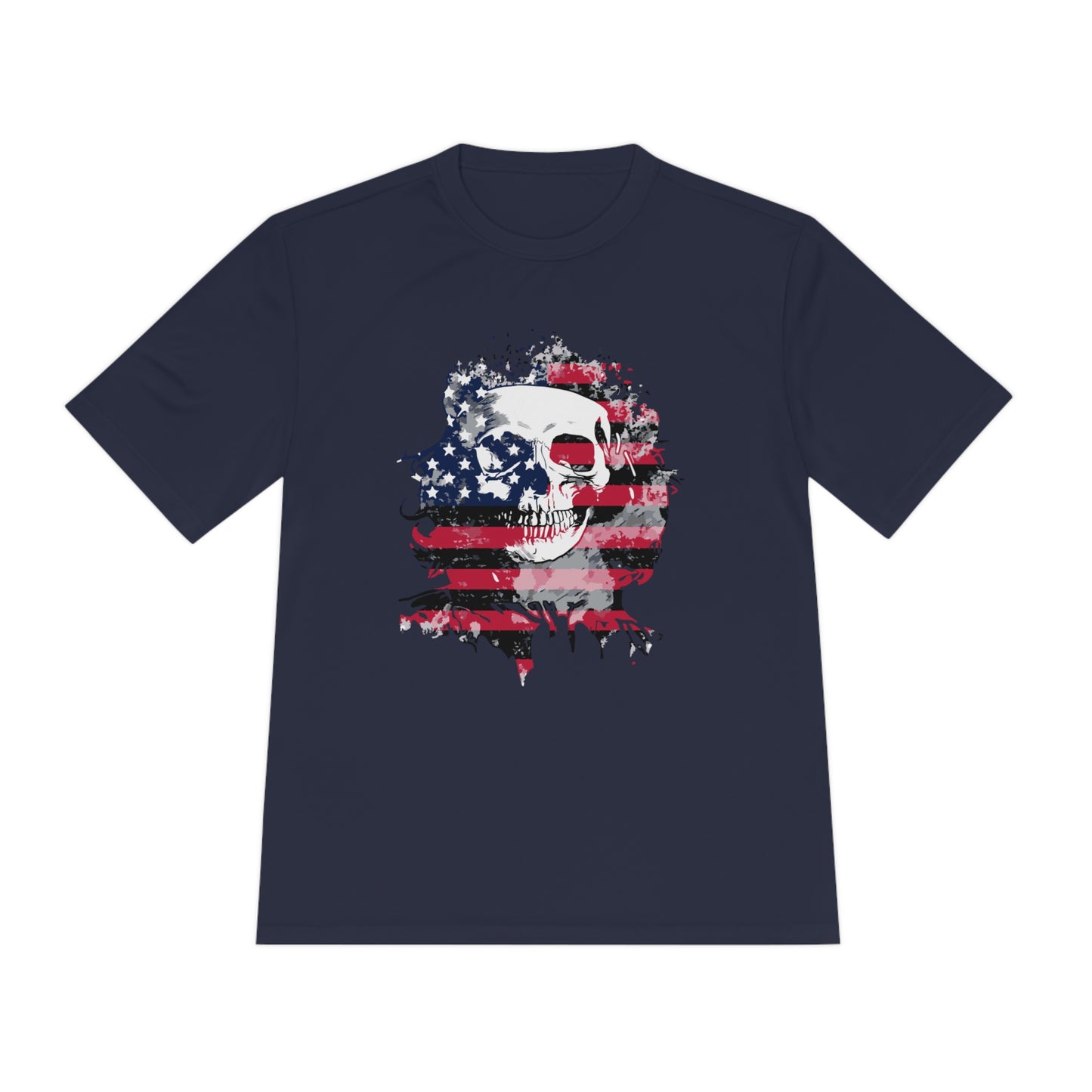 Skull and Flag Unisex Moisture Wicking Tee