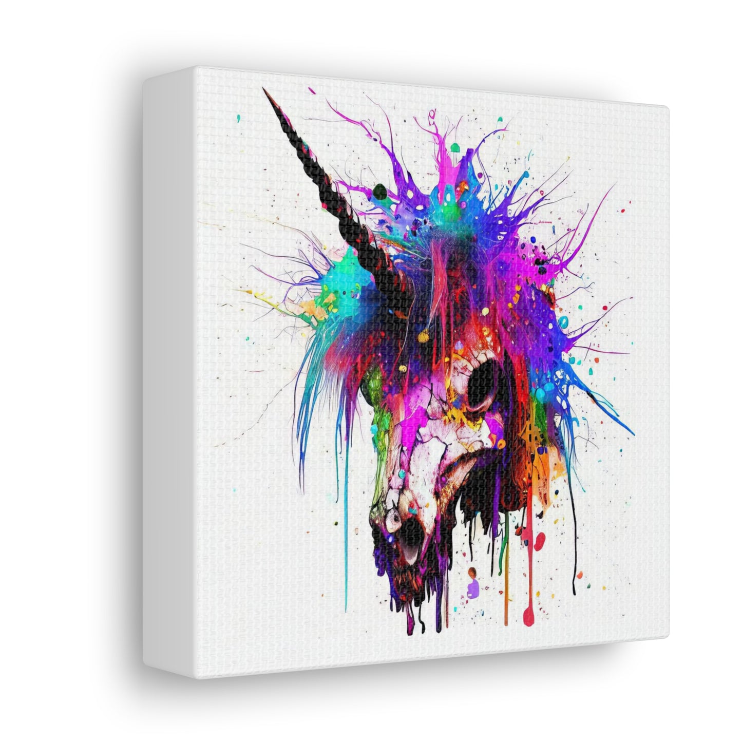 Unicorn Skull - Canvas Wall Art