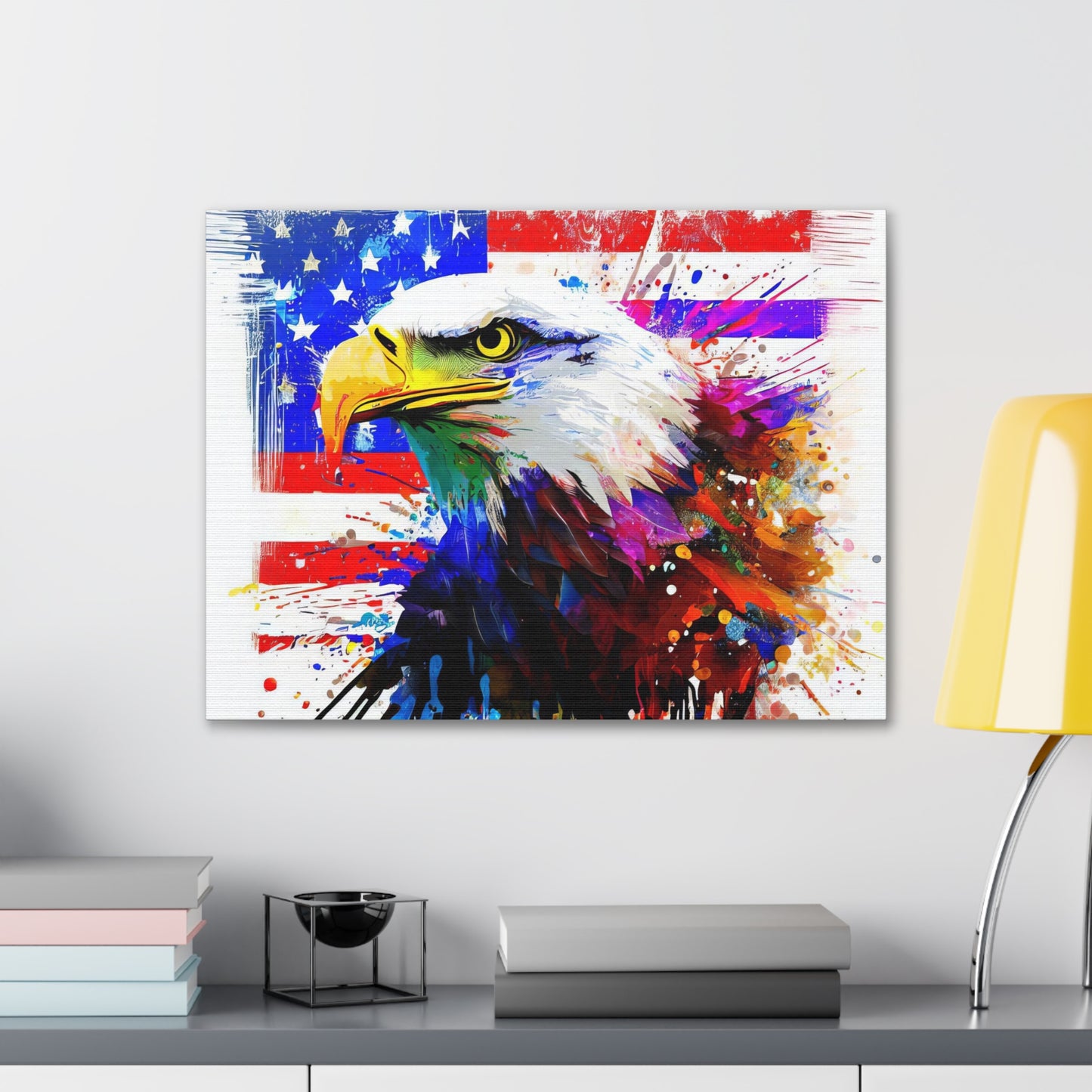 American Eagle Flag  - Canvas Wall Art