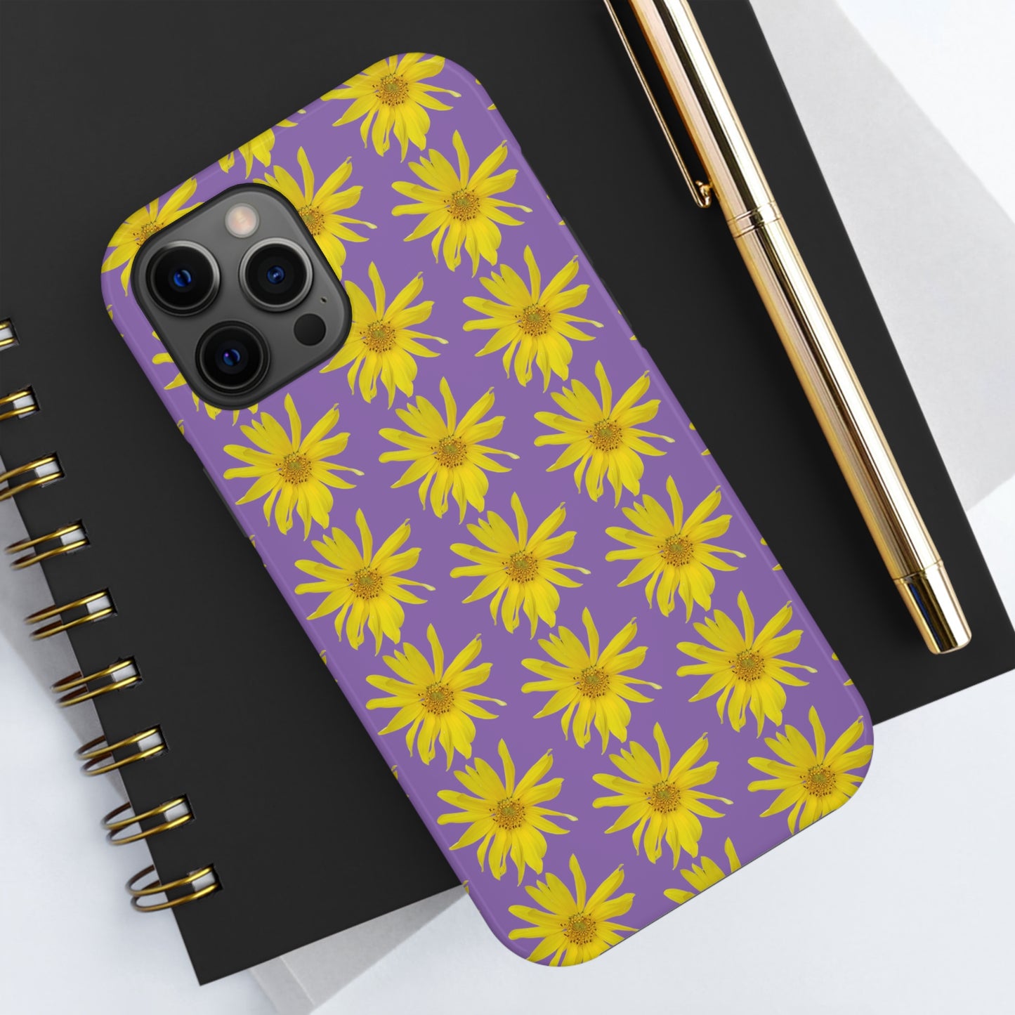 Wild Sunflower Purple Tough Phone Case