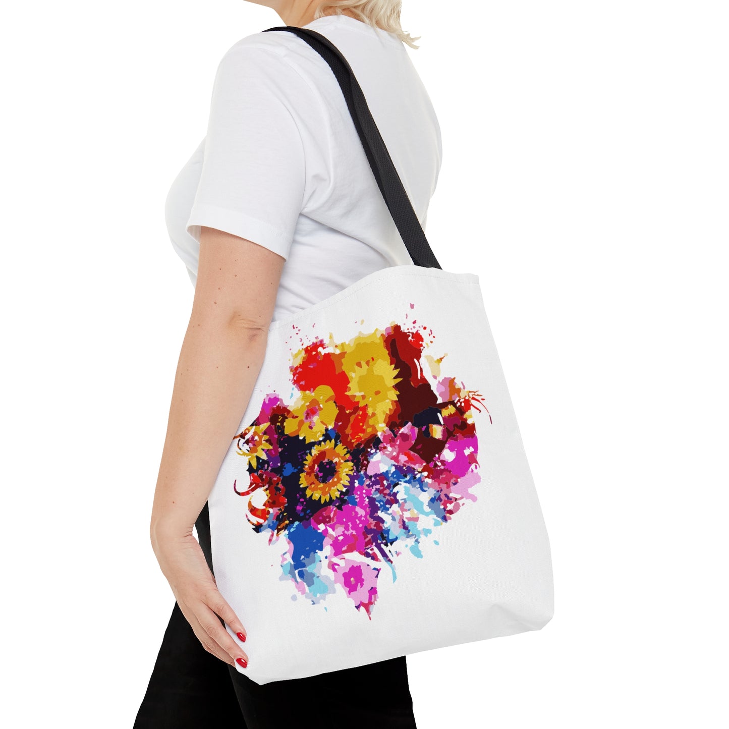 Floral Symphony Tote Bag