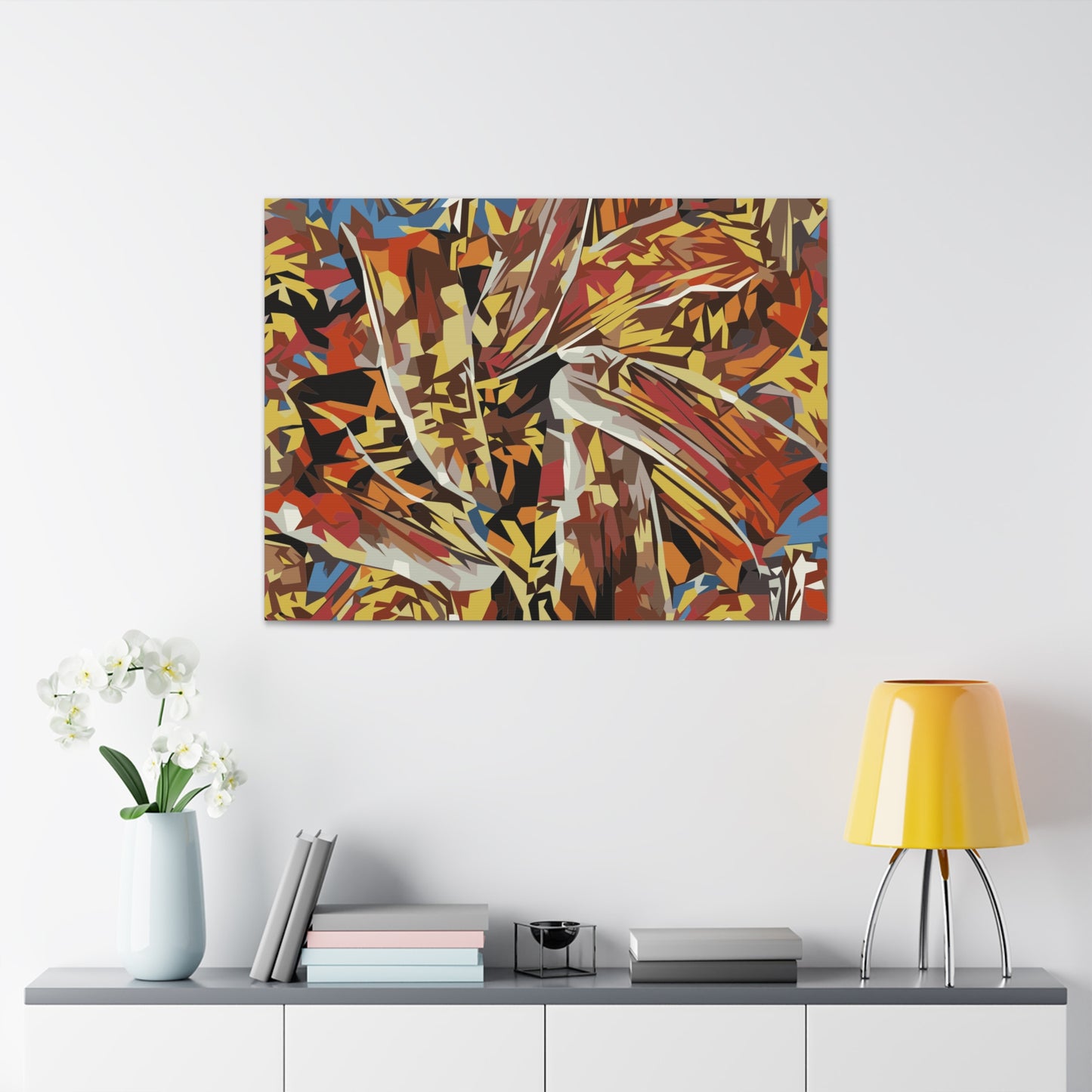 Abstract Floral Fiesta Canvas Gallery Wraps