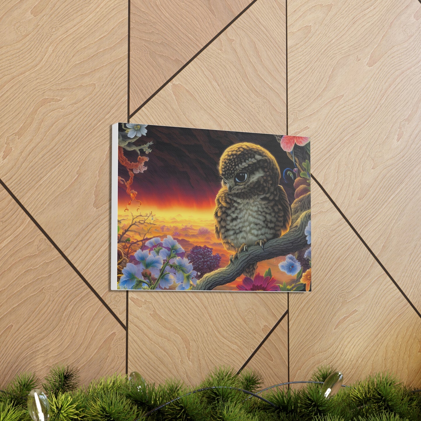 New Jersey Owl - Canvas Wall Art