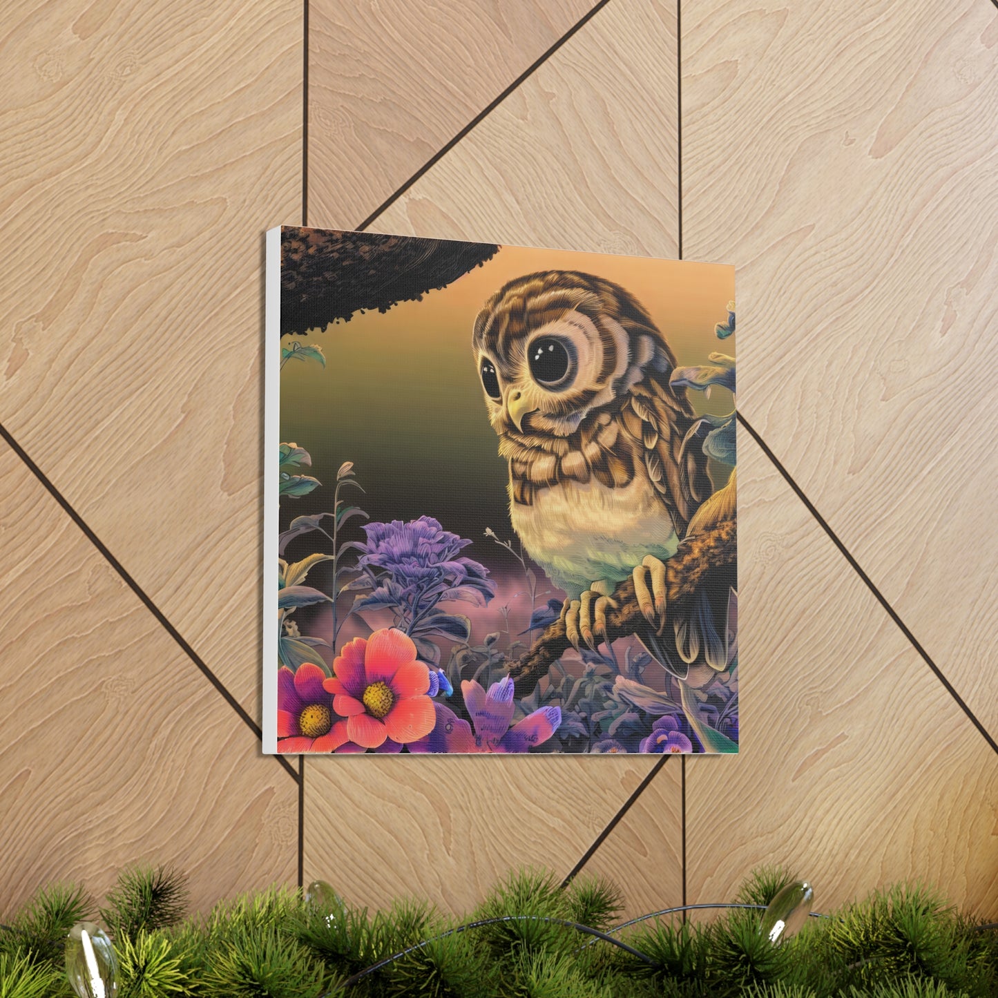 Connecticut Owl - Canvas Wall Art