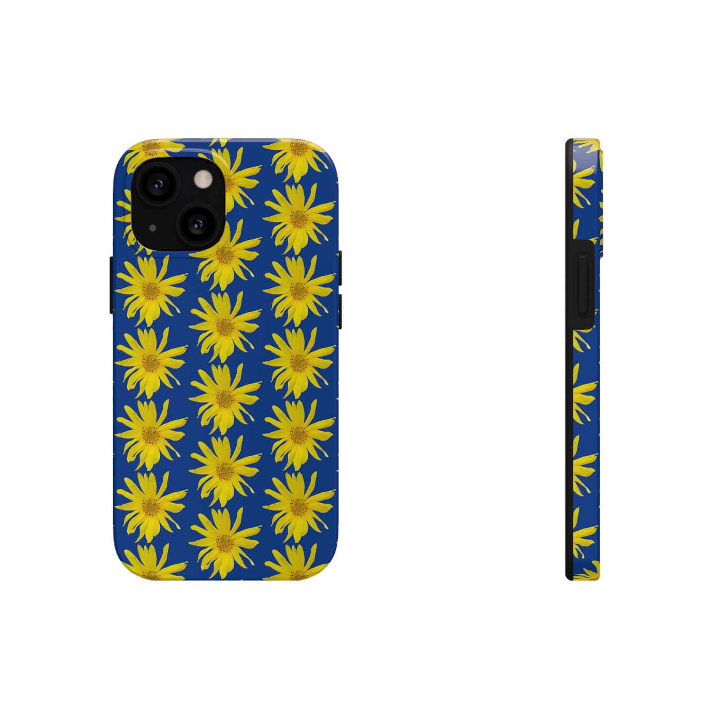 Wild Sunflower Blue Tough Phone Case