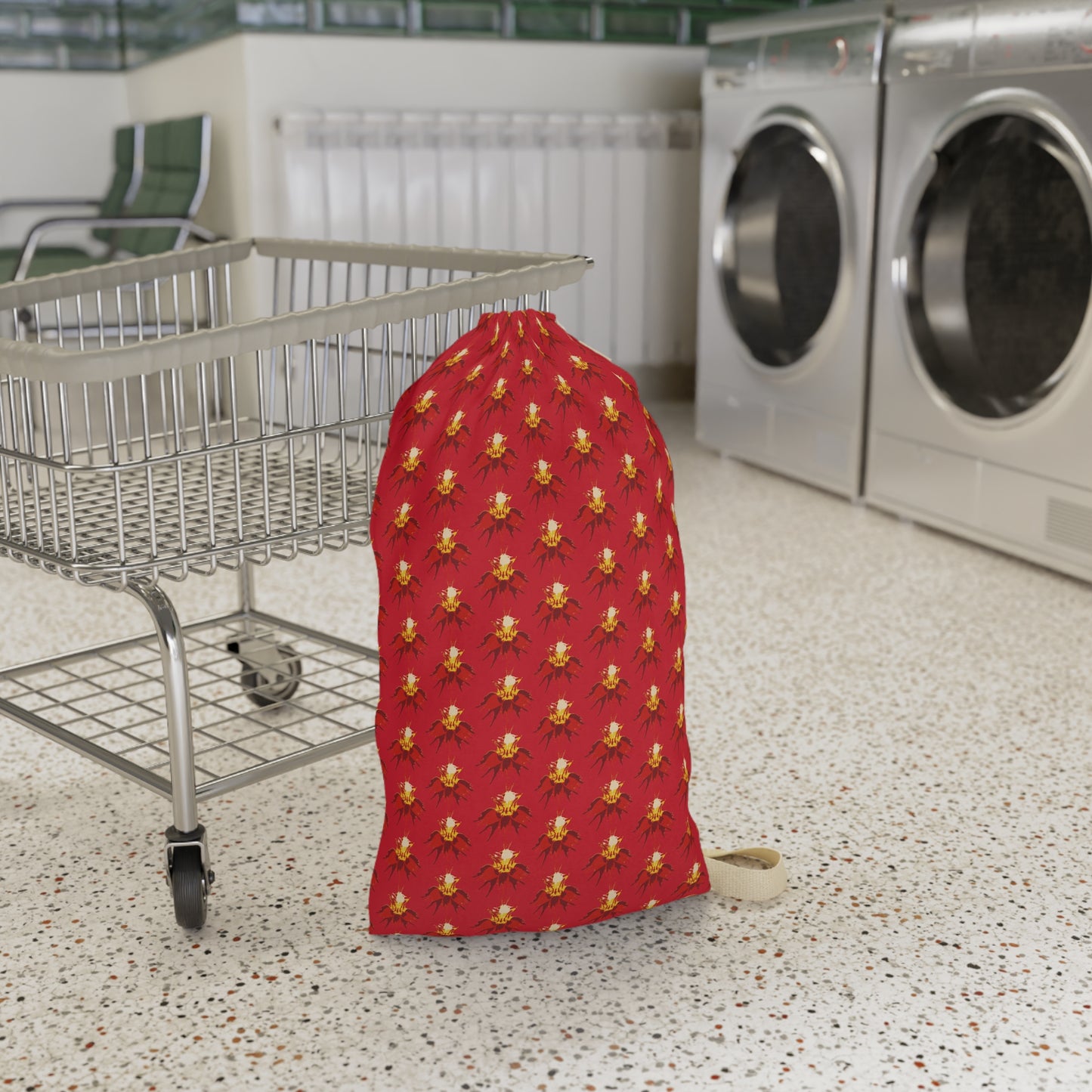 Orchid Sepal Red Laundry Bag