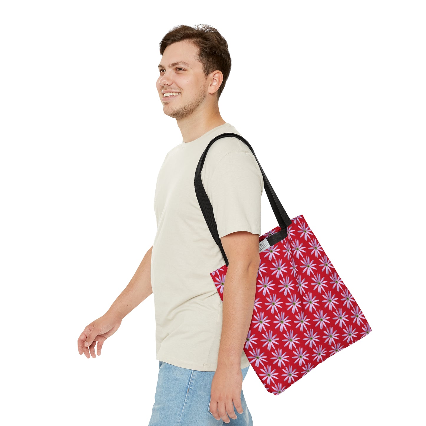 Aster Red Tote Bag