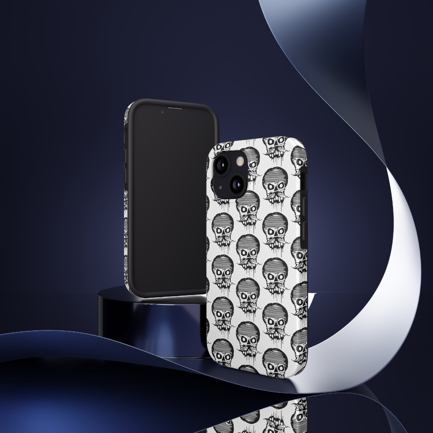 Skull White Tough Phone Case