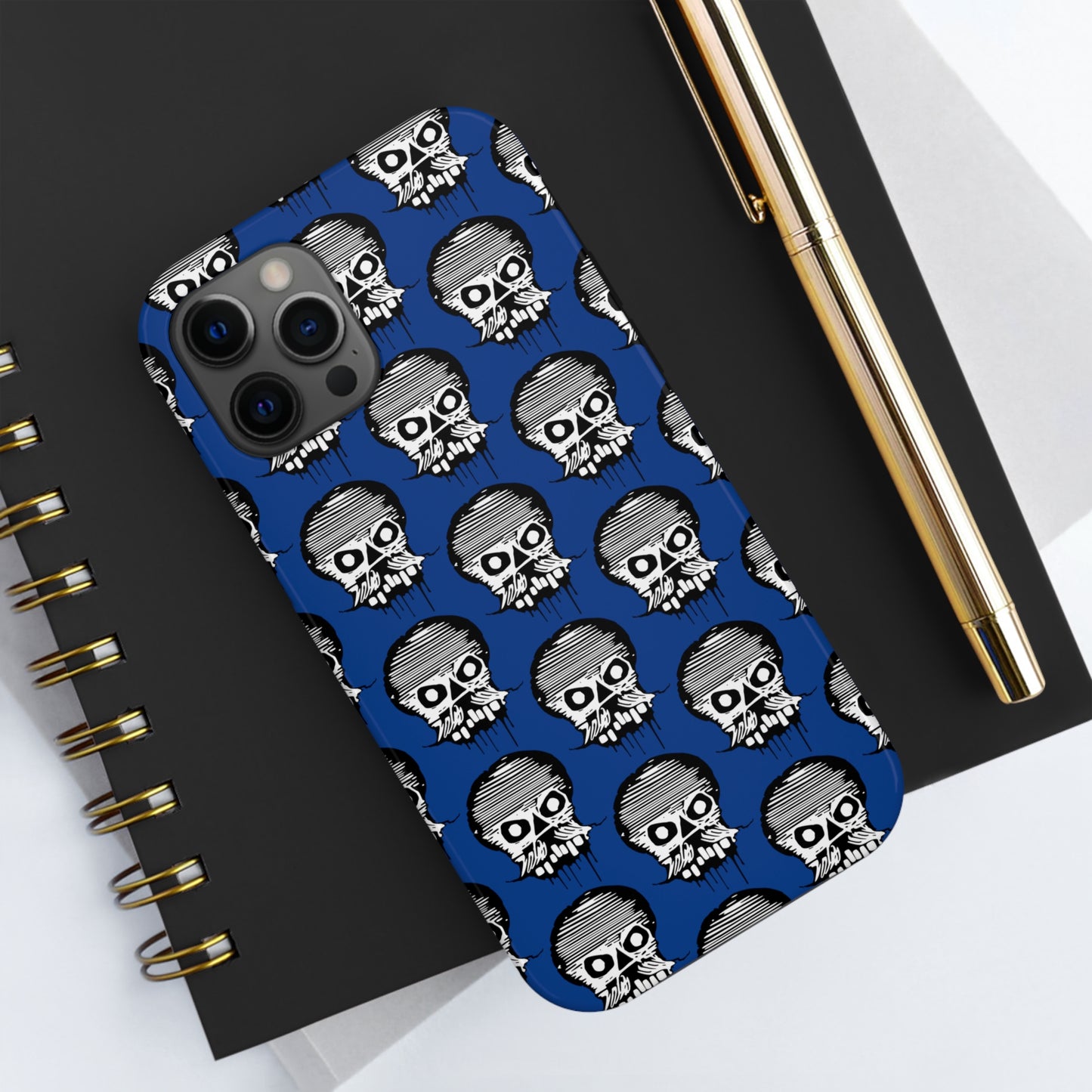 Skull Blue Tough Phone Case