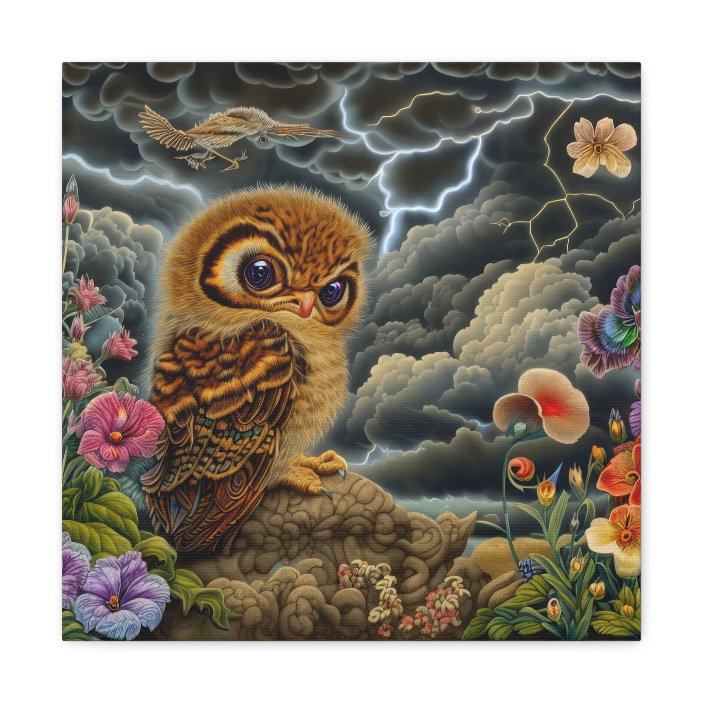 Achilles Owl - Canvas Wall Art