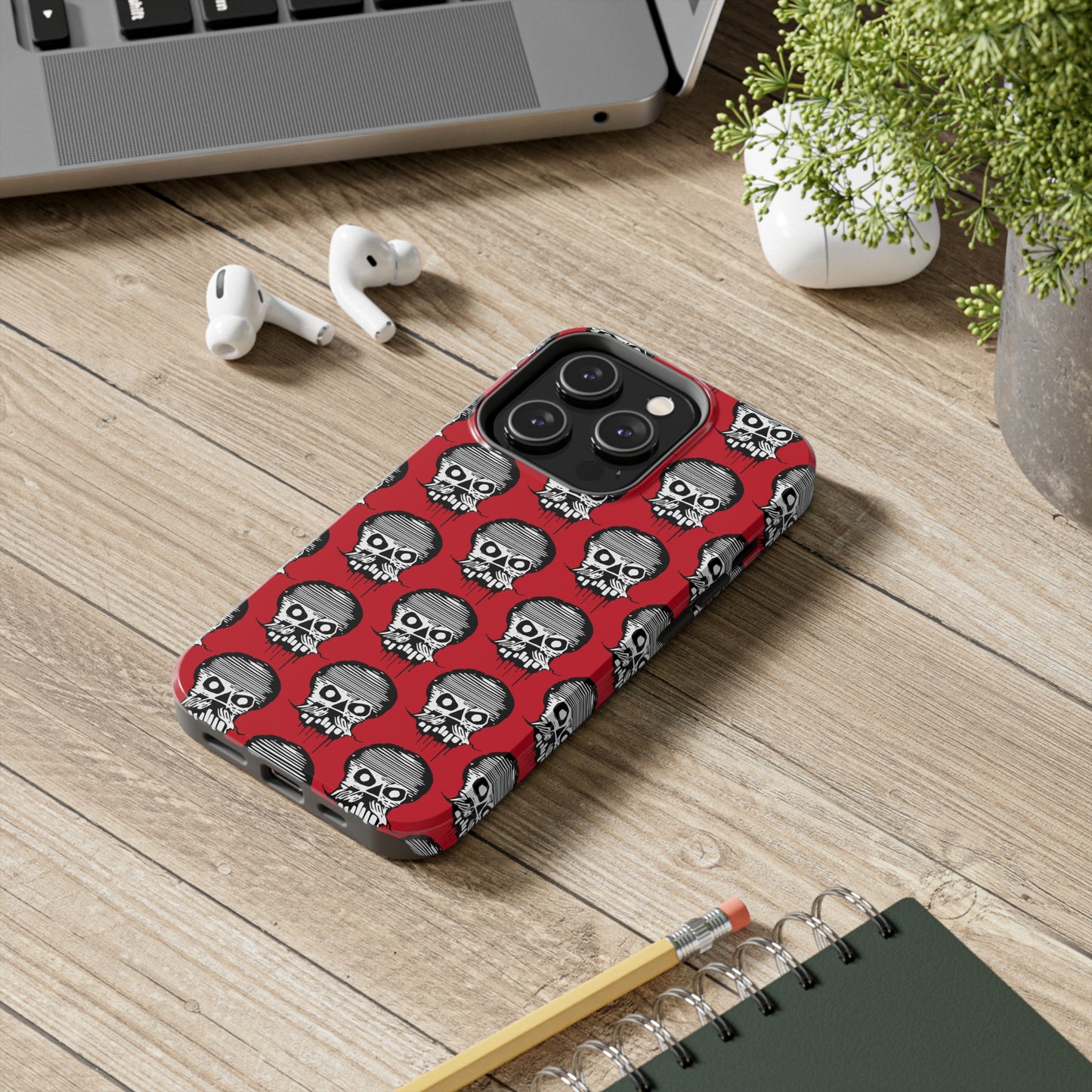 Skull Red Tough Phone Case