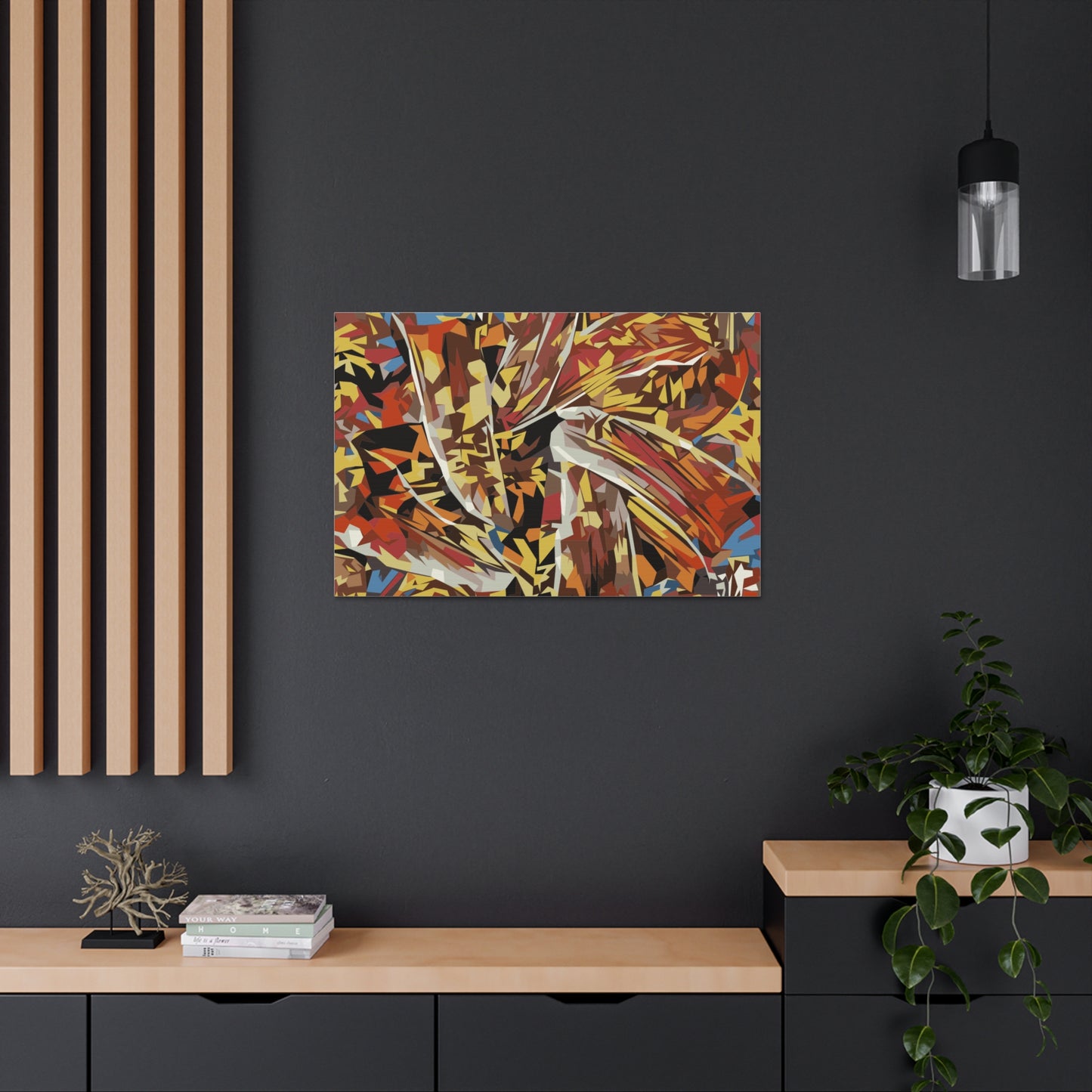 Abstract Floral Fiesta Canvas Gallery Wraps