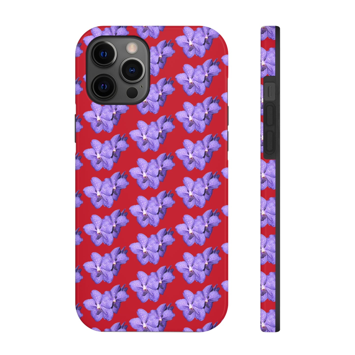 Blue Orchid Red Tough Phone Case