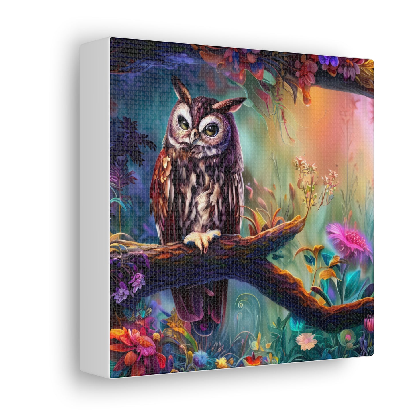 North Dakota Owl - Canvas Wall Art