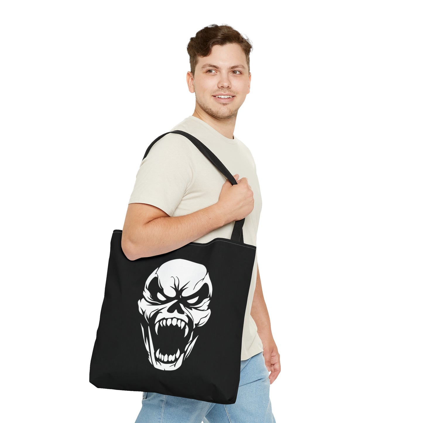 Wide Skull Tote Bag