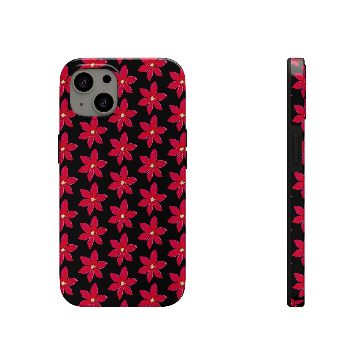 Regency Clematis Black Tough Phone Case