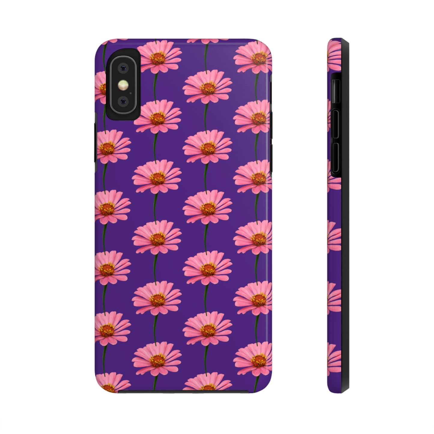 Pink Zinnia Purple Tough Phone Case