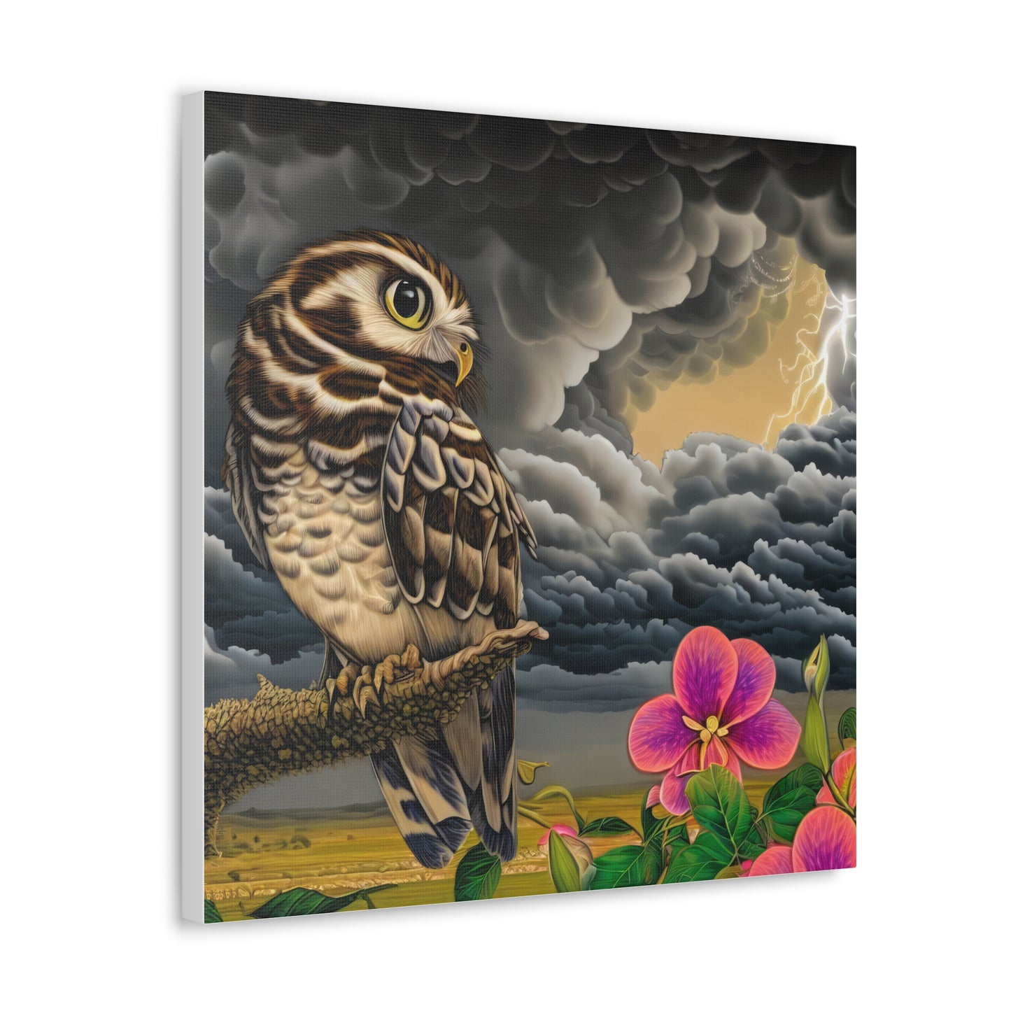 Hawaii Owl - Canvas Wall Art