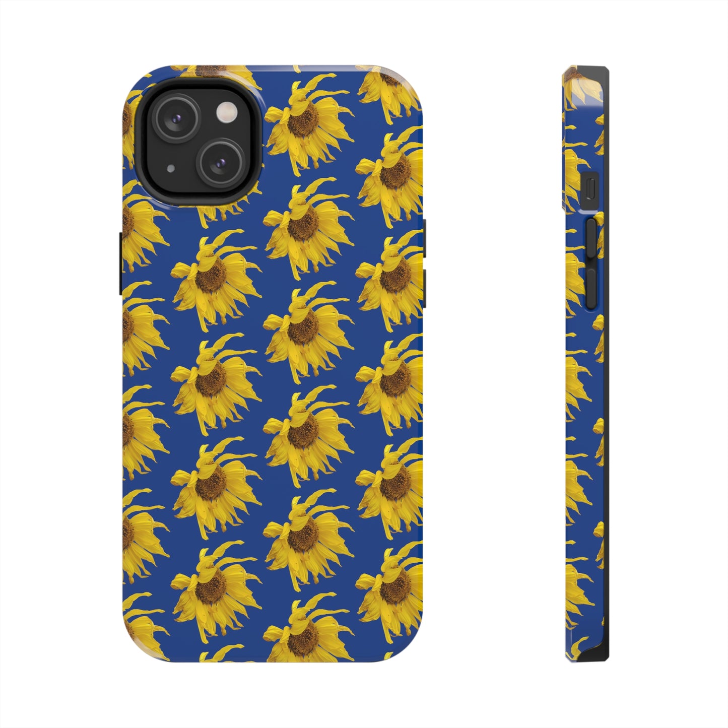 Fall Sunflower Blue Tough Phone Case