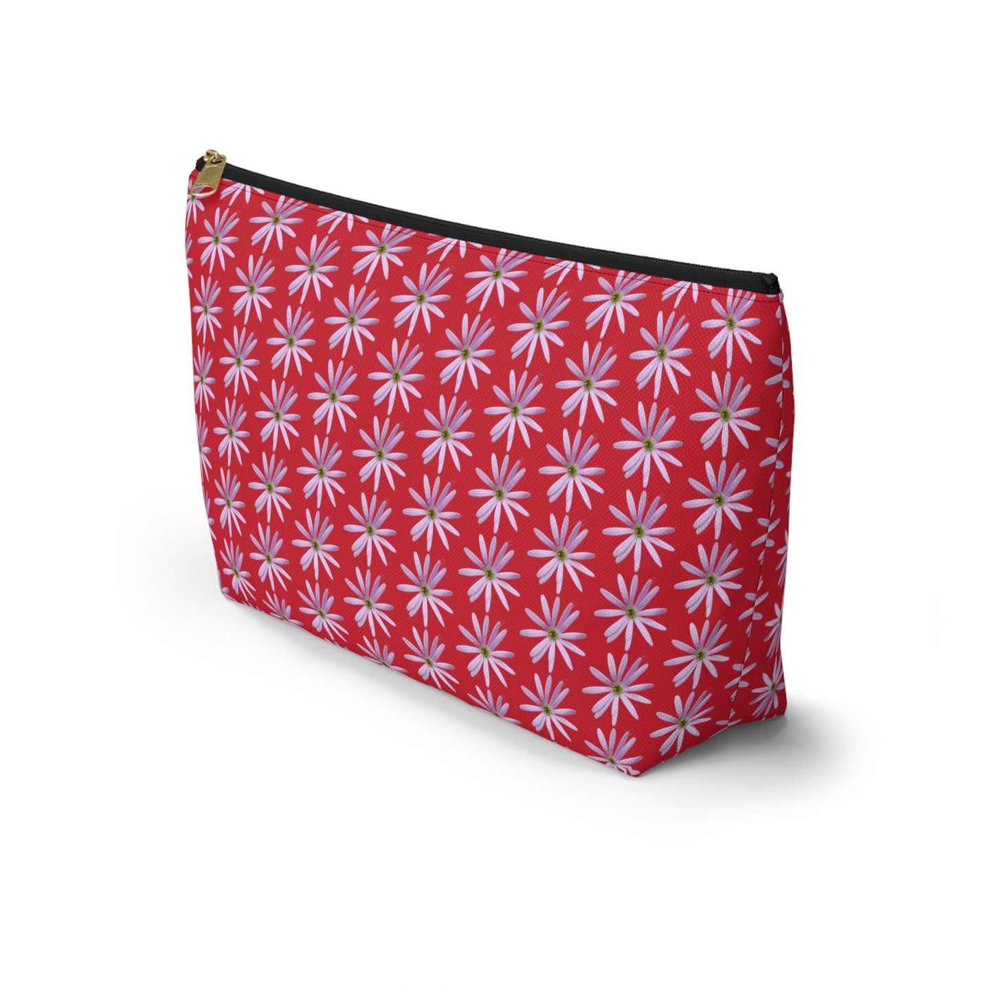 Aster Flower Accessory Pouch w T-bottom