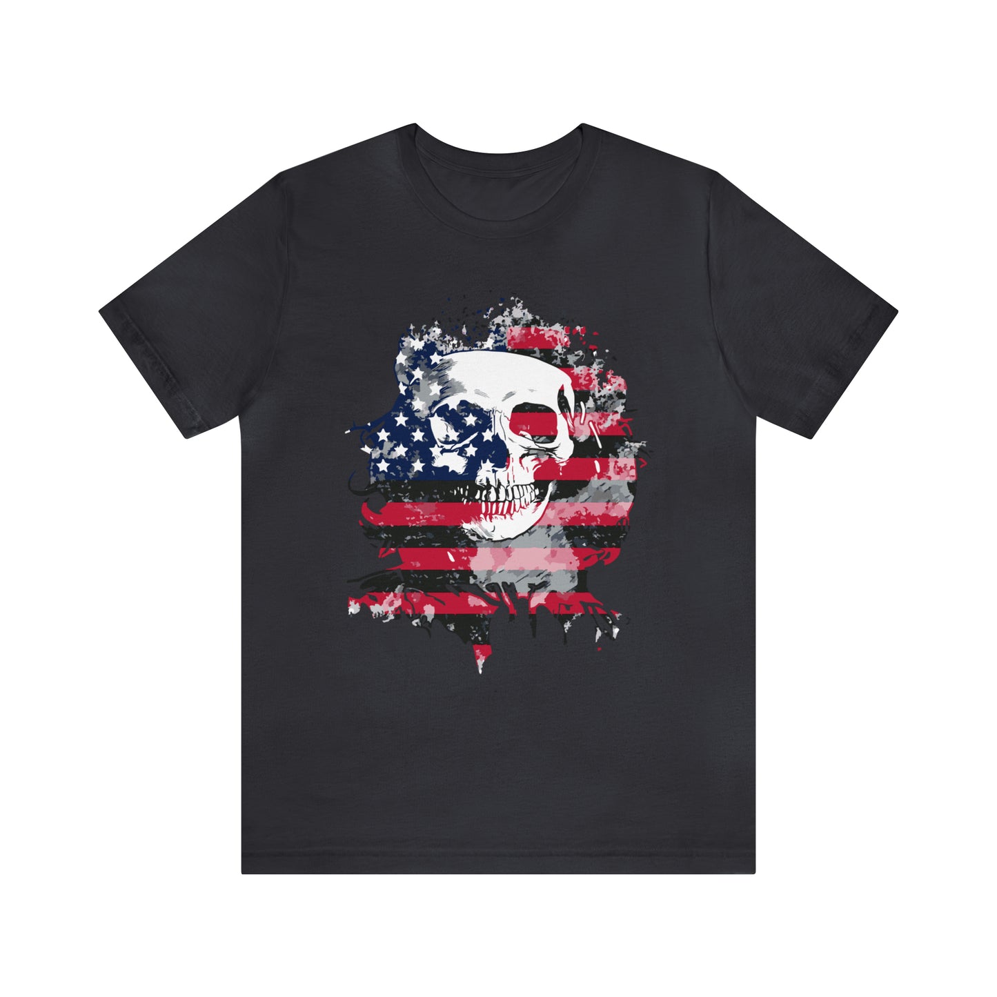 Skull and Flag Unisex Jersey Short Sleeve Tee