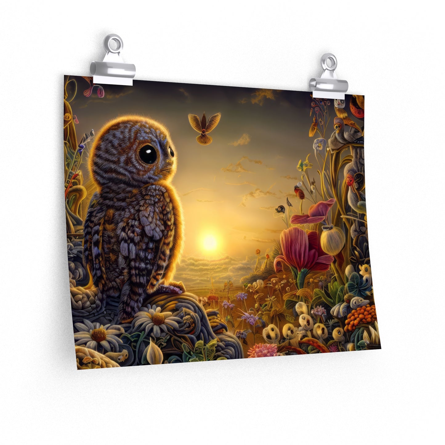 Ajax Owl - Premium Matte horizontal poster