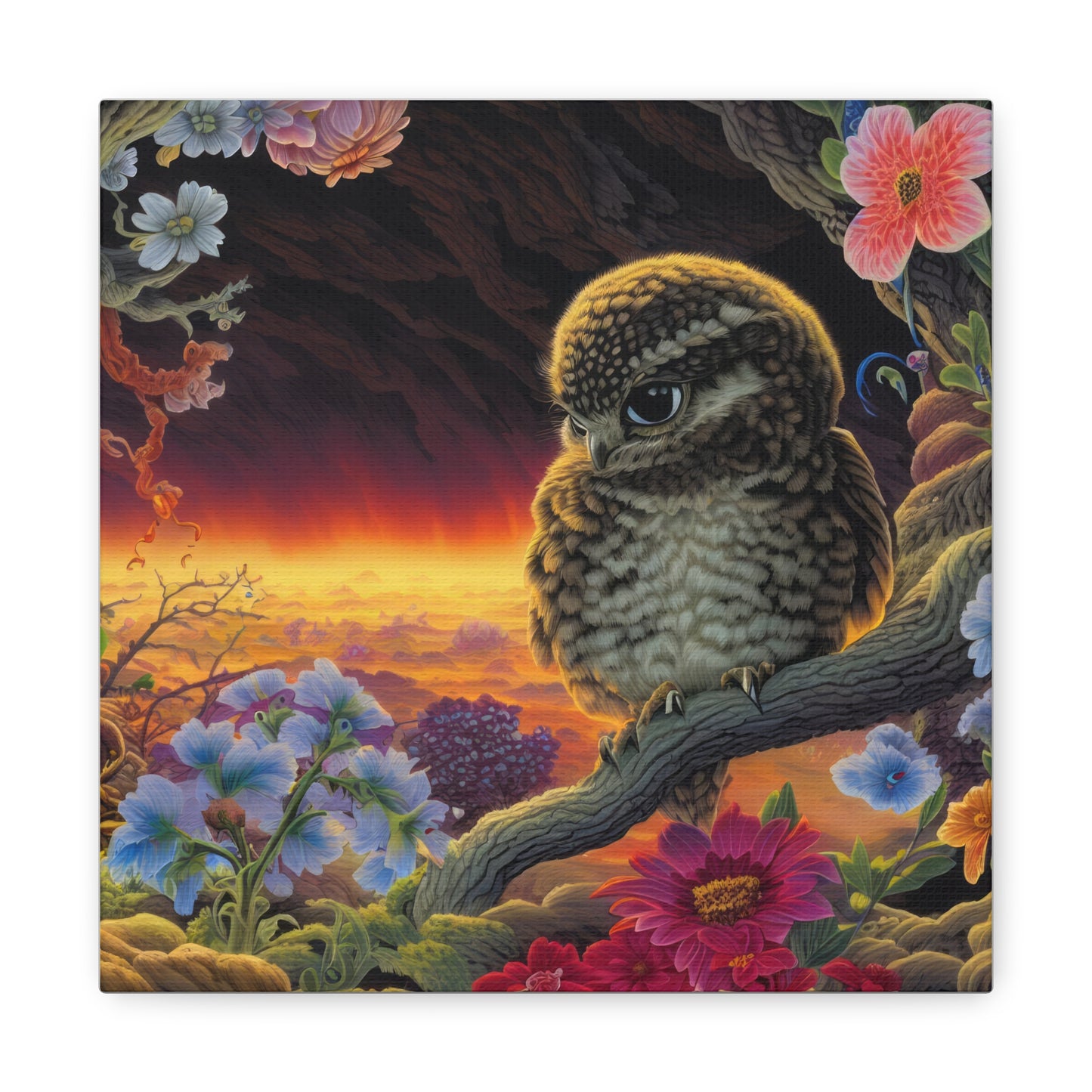 New Jersey Owl - Canvas Wall Art