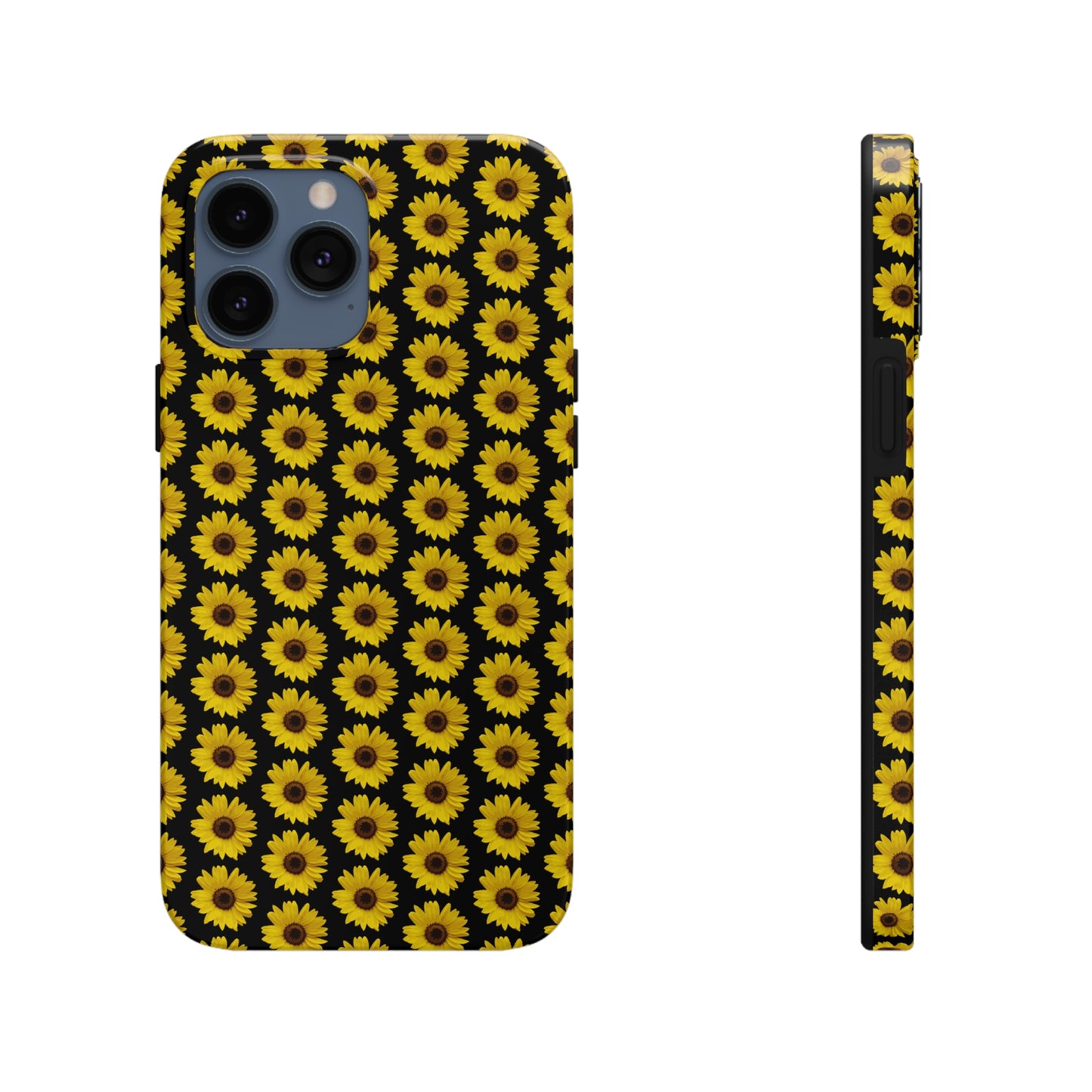 Sunflower Black Tough Phone Case