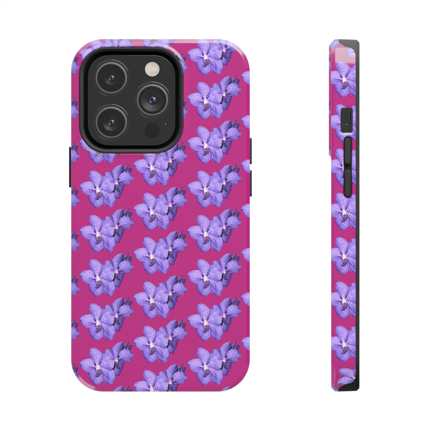 Blue Orchid Pink Tough Phone Case