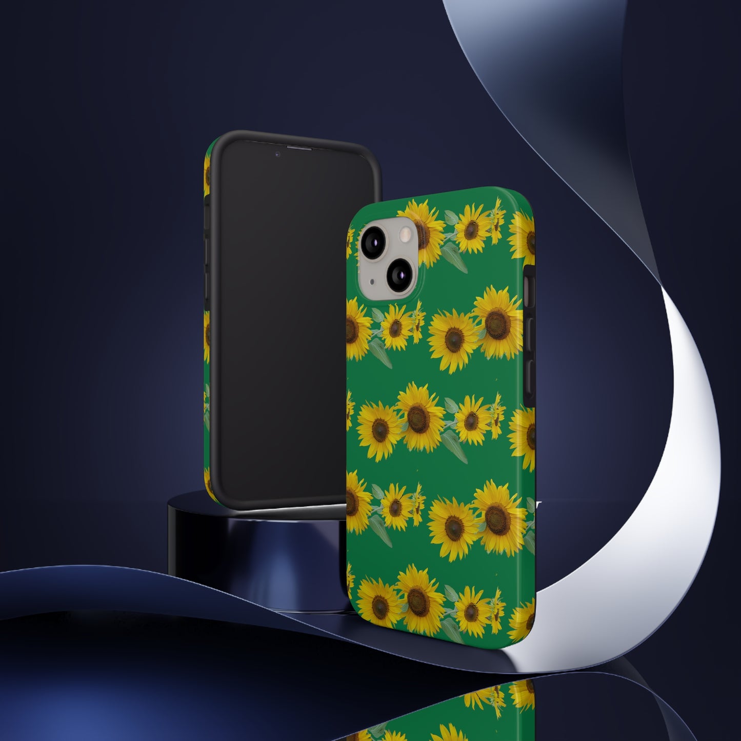 Sunflower Cluster Green Tough Phone Case