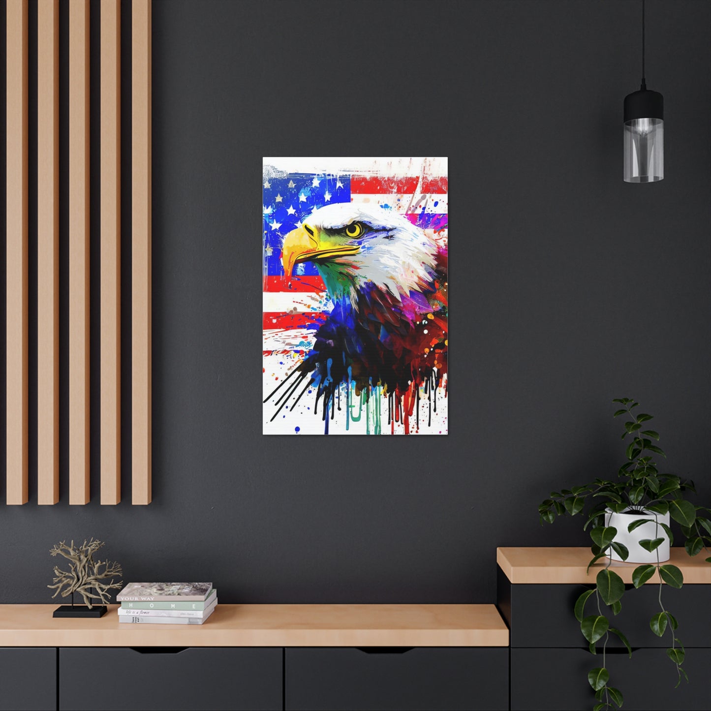 American Eagle Flag  - Canvas Wall Art