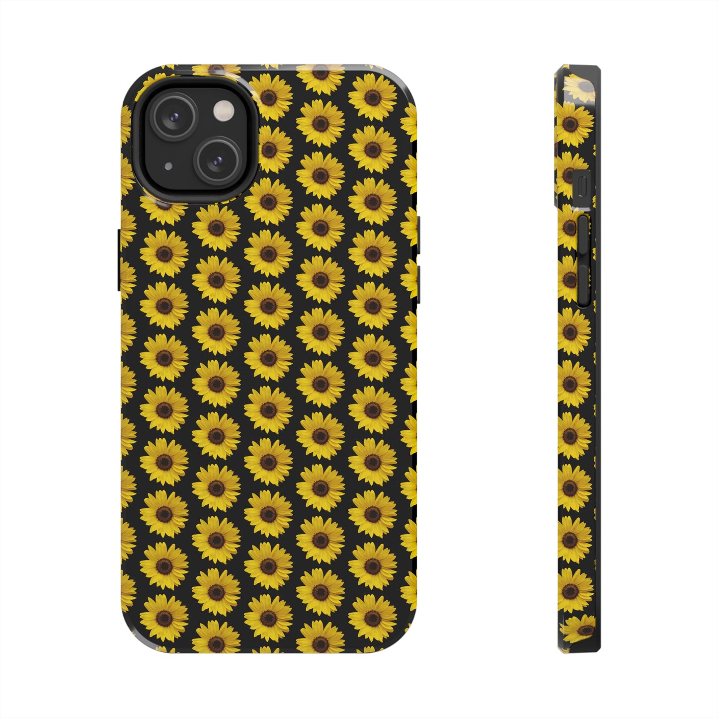 Sunflower Black Tough Phone Case