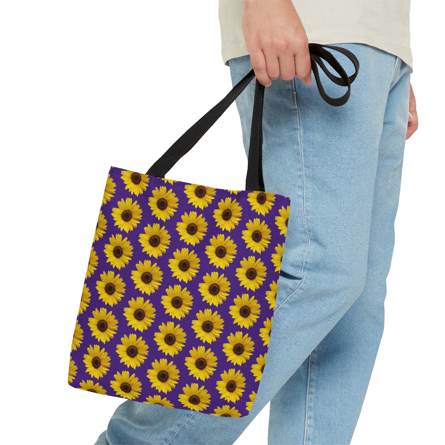 Sunflower Purple Tote Bag