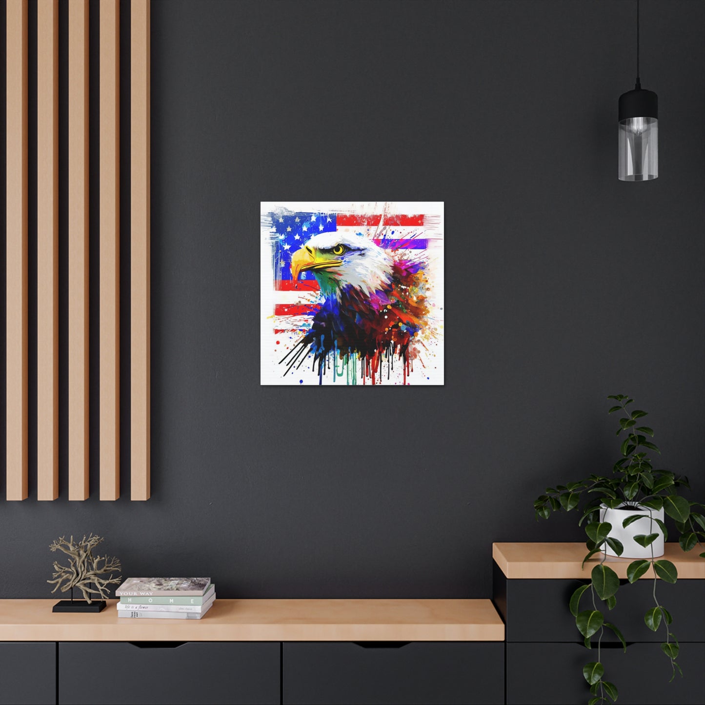 American Eagle Flag  - Canvas Wall Art