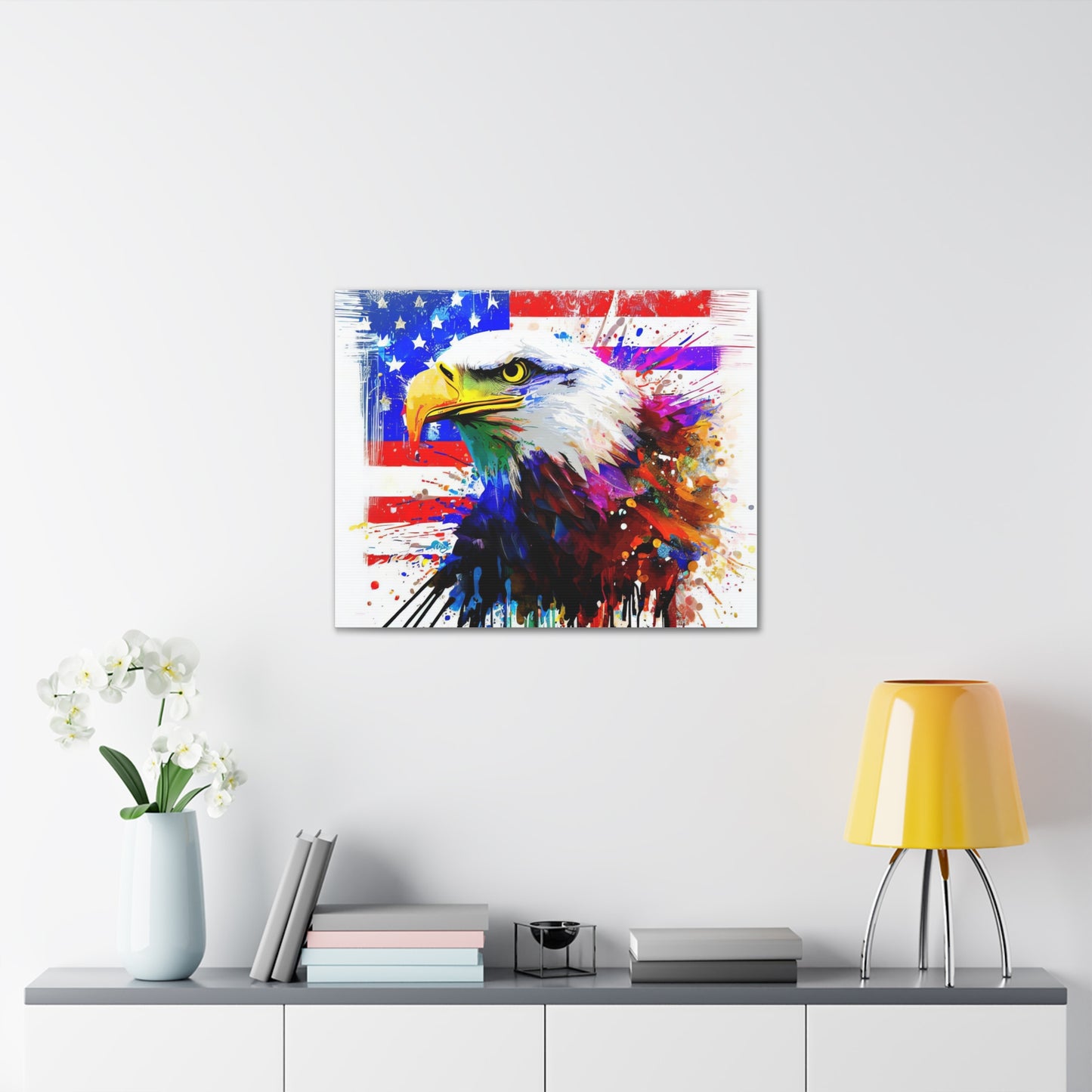 American Eagle Flag  - Canvas Wall Art