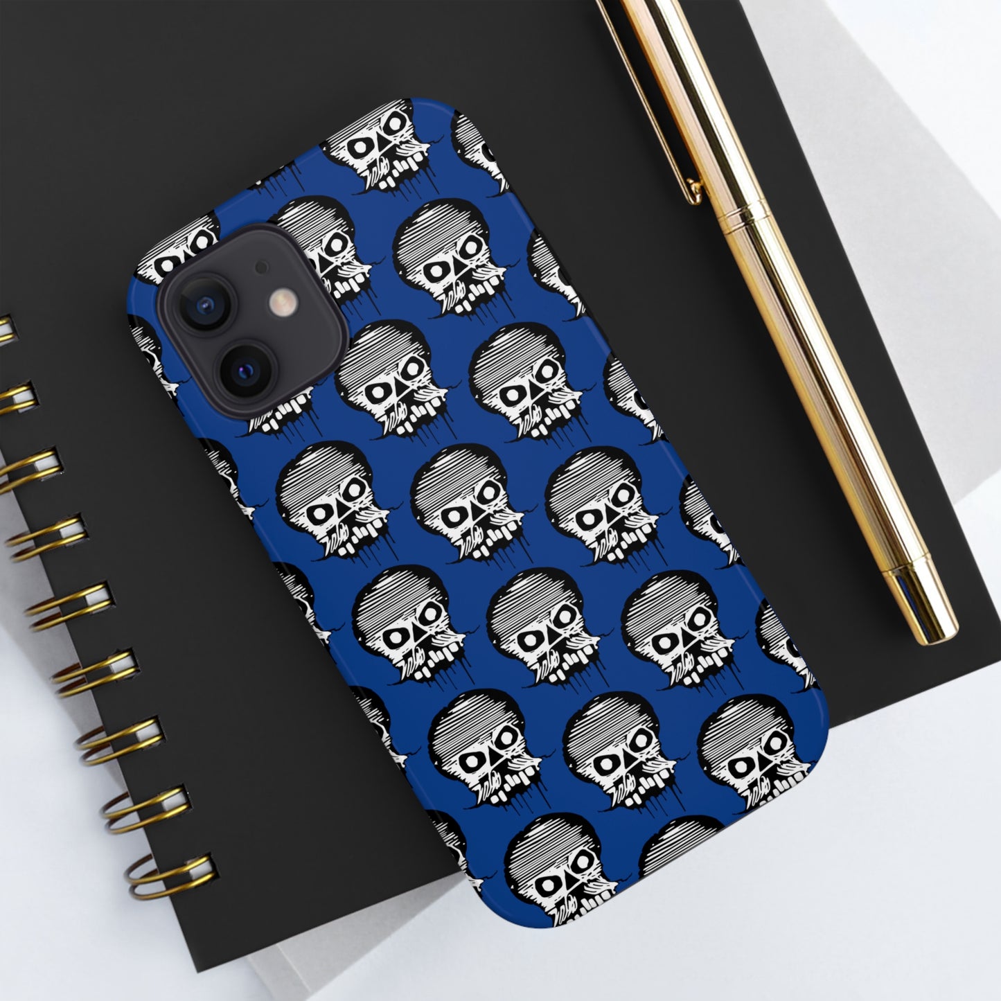 Skull Blue Tough Phone Case