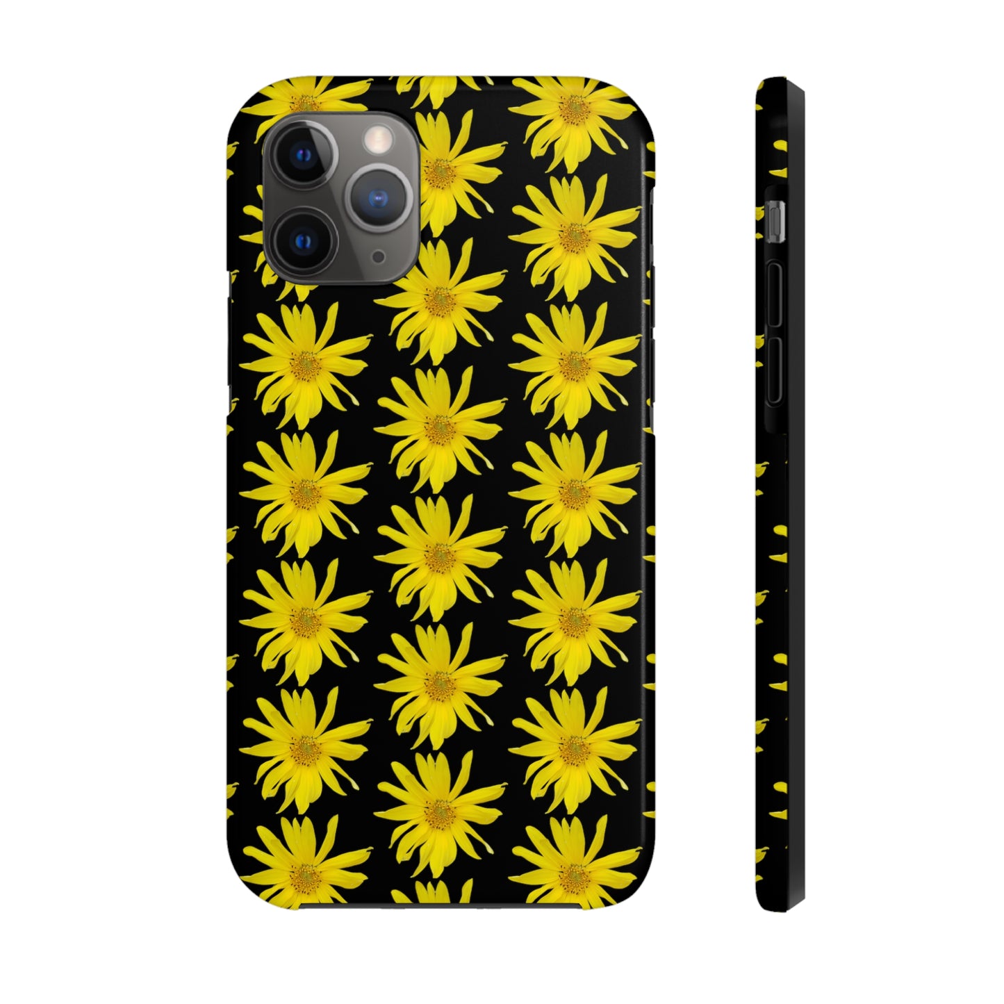 Wild Sunflower Black Tough Phone Case