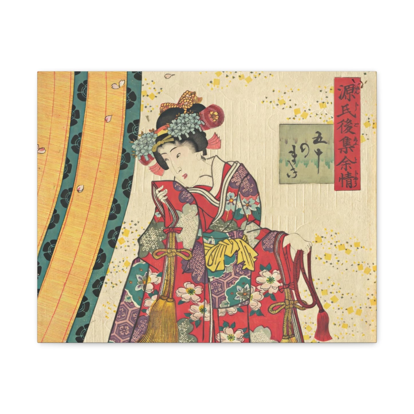 Utagawa Kunisada - Parody of the Third Princess and Kashiwagi Wall Art