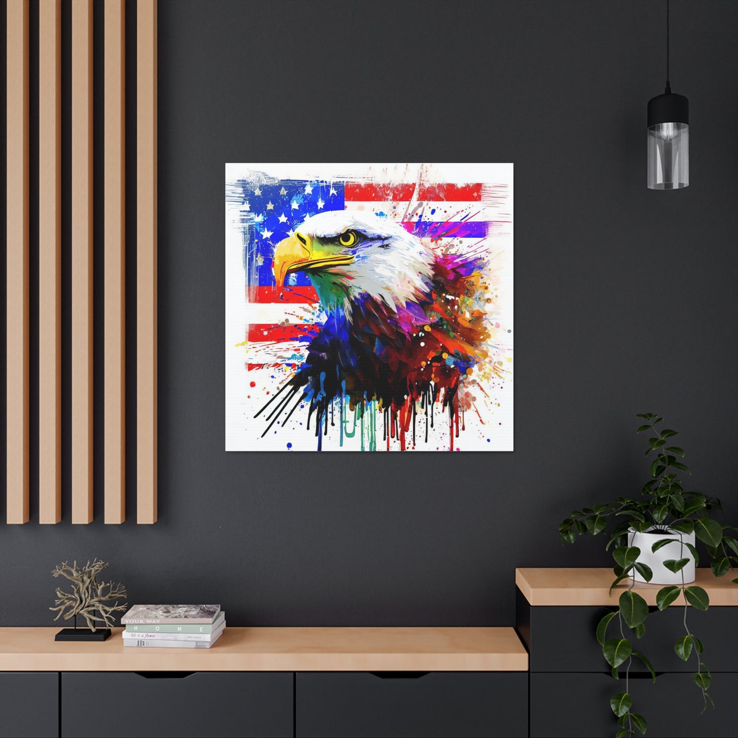 American Eagle Flag  - Canvas Wall Art