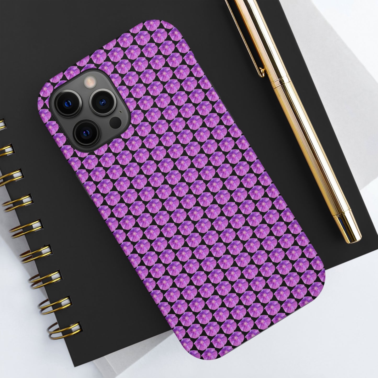 Purple Morning Glory Tough Phone Case