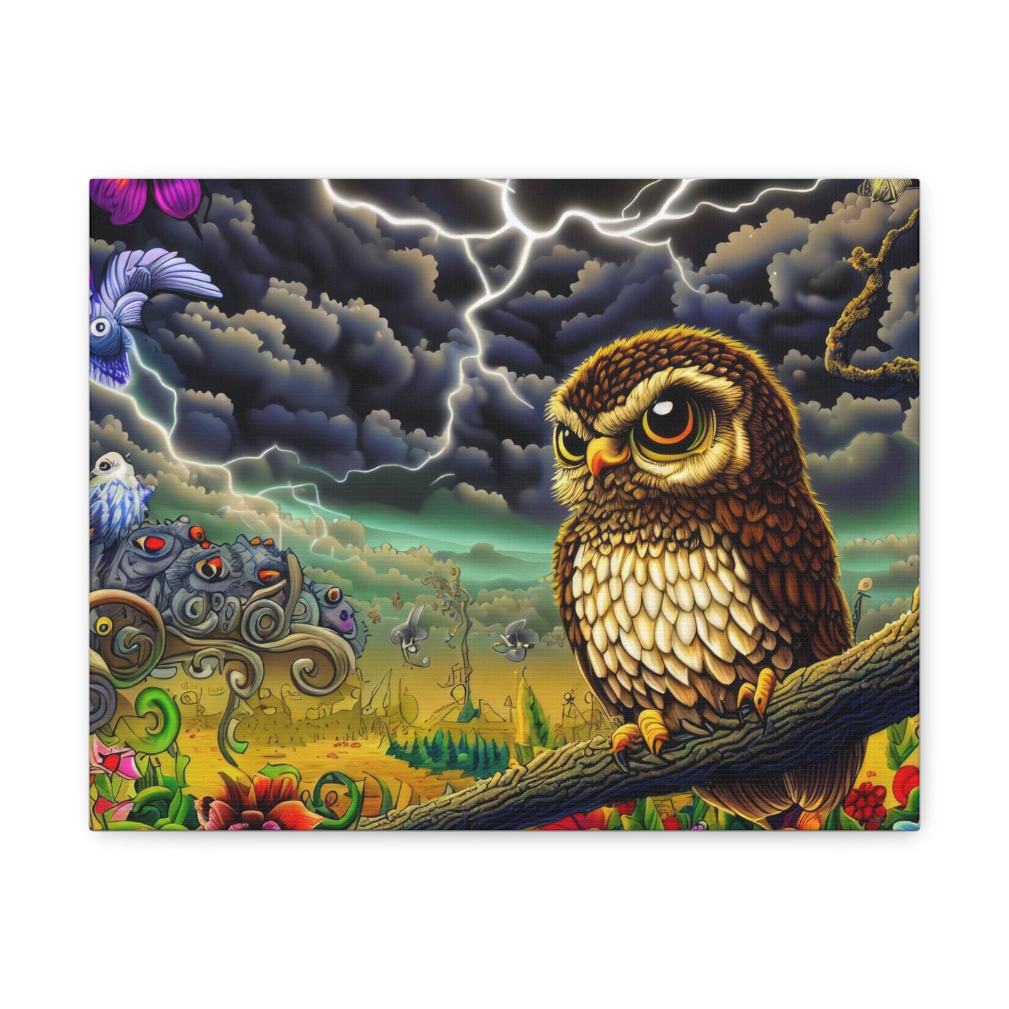 Oklahoma Owl - Canvas Wall Art