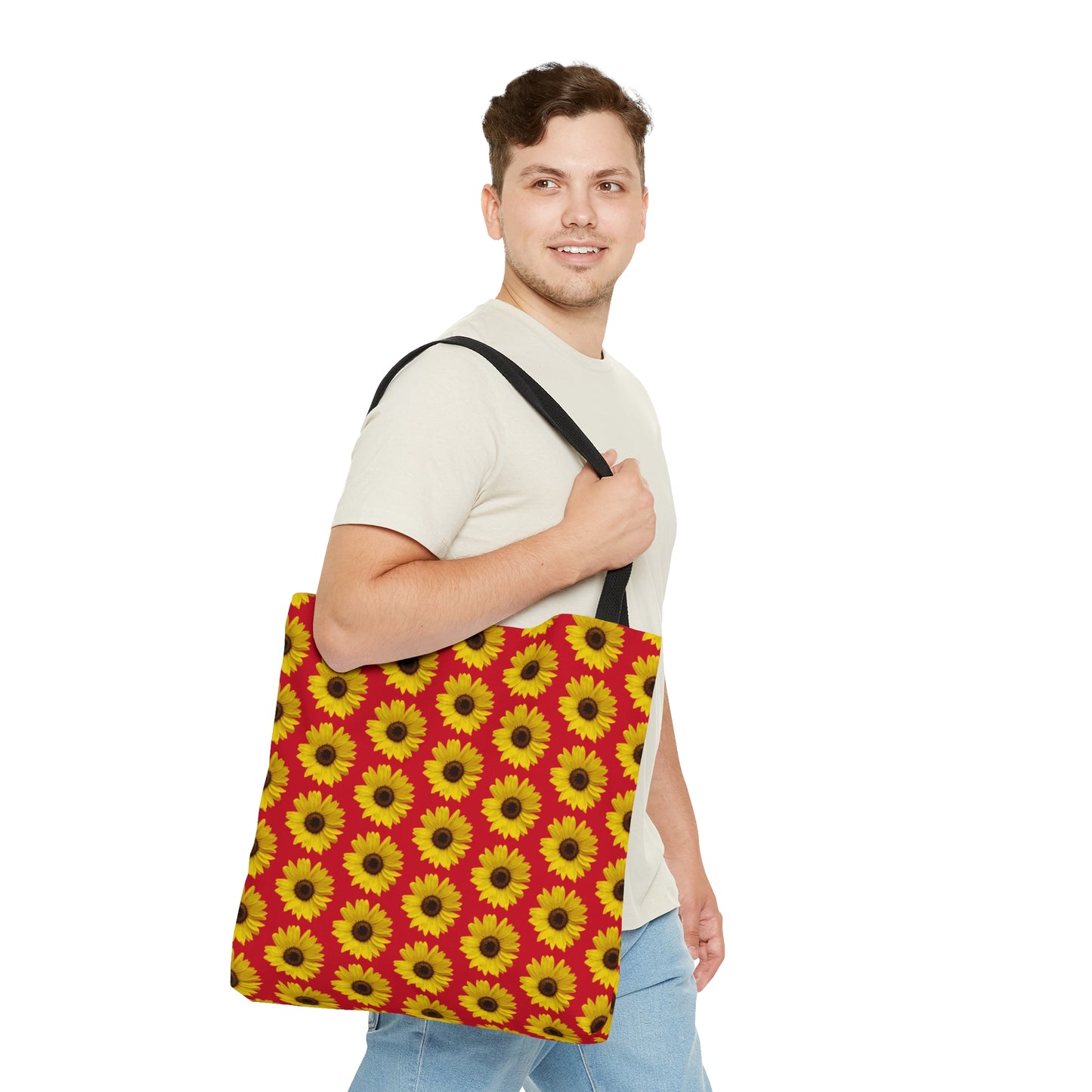 Sunflower Red Tote Bag