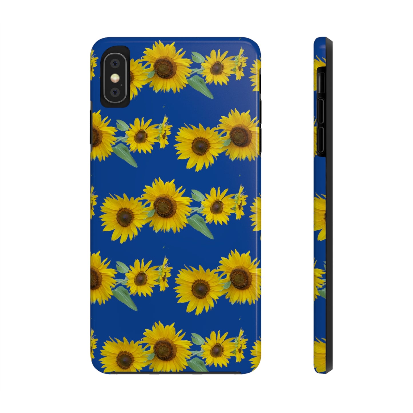 Sunflower Cluster Blue Tough Phone Case