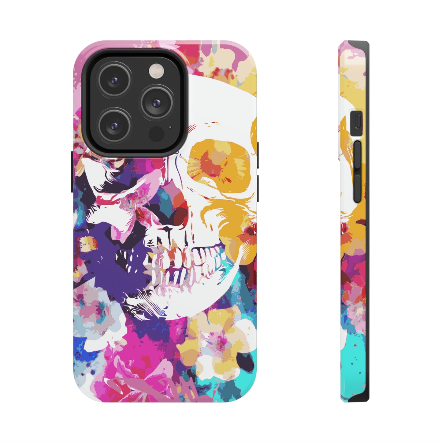 Skull and Bloom Tough Phone Case