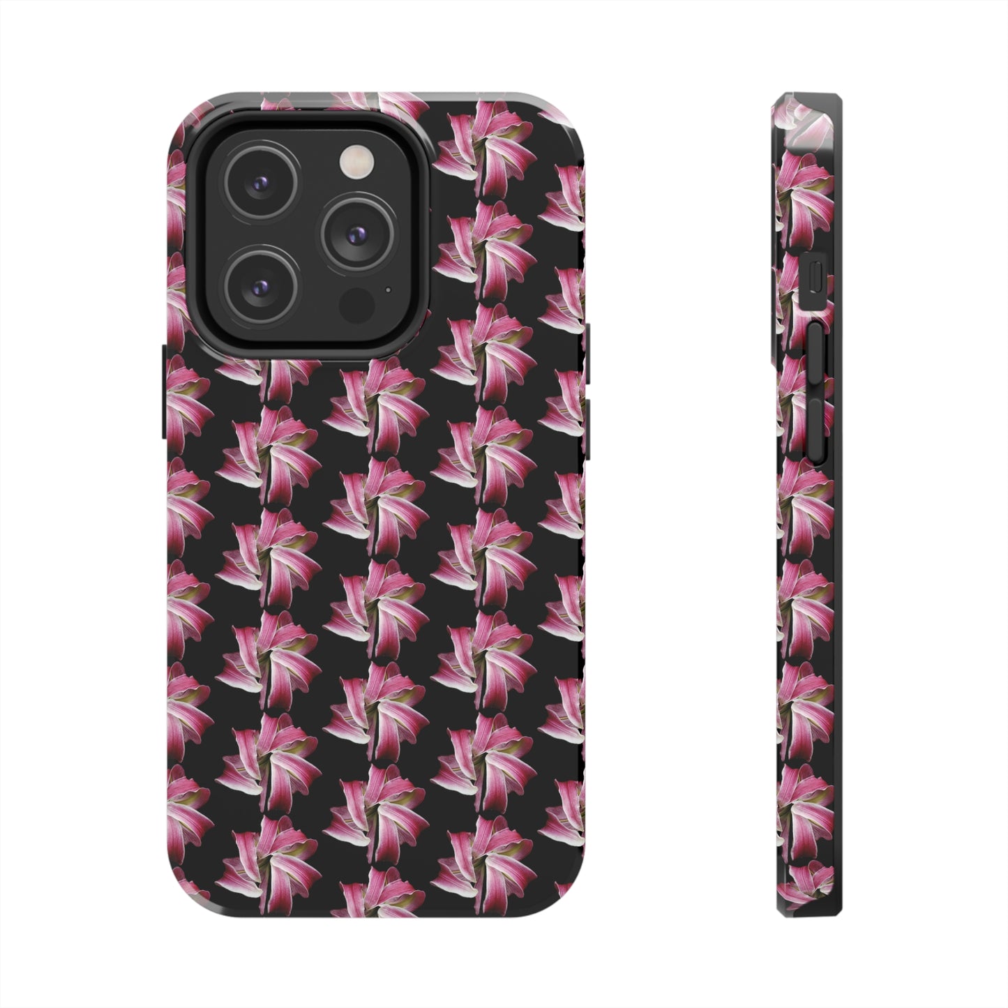 Morning Lily Black Tough Phone Case