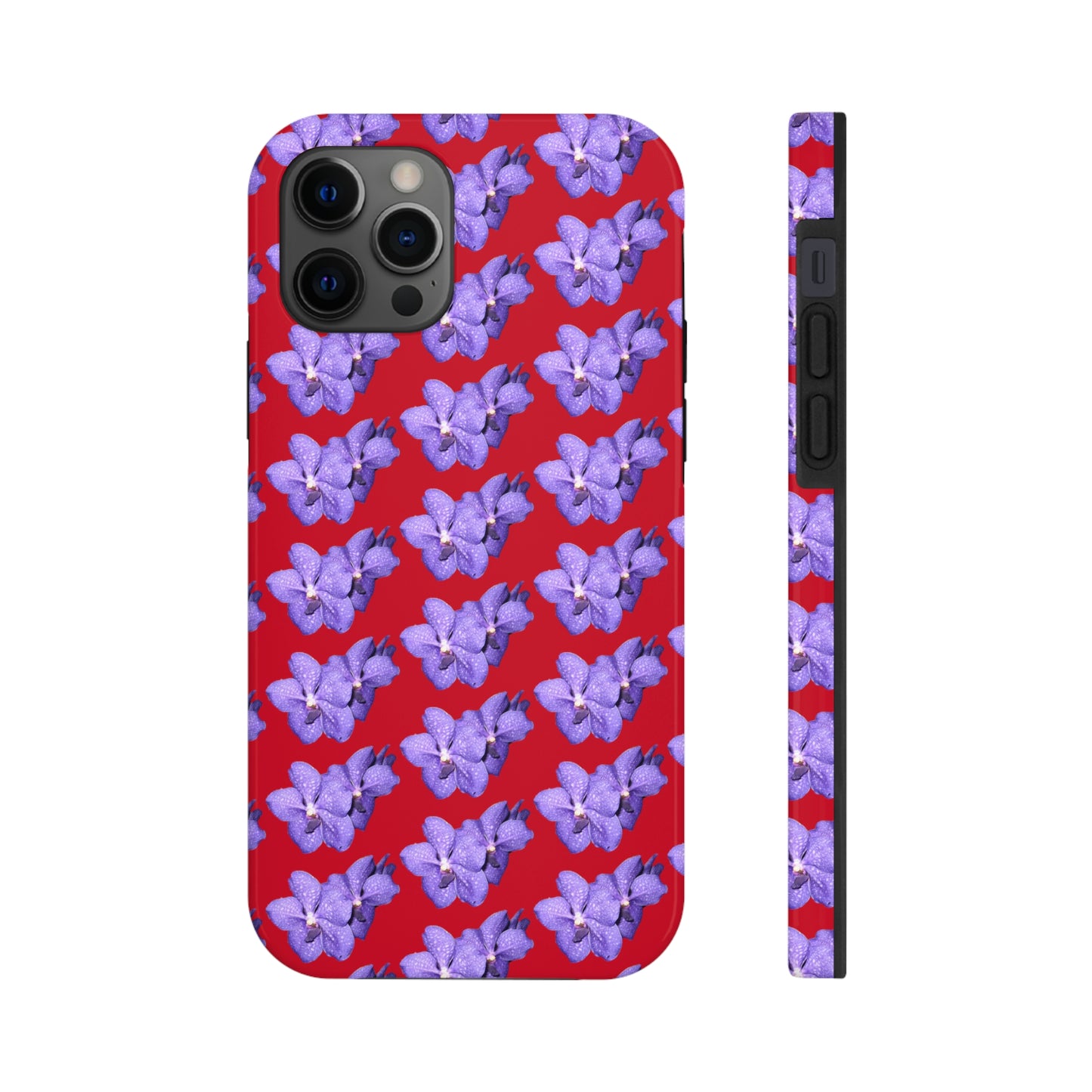 Blue Orchid Red Tough Phone Case