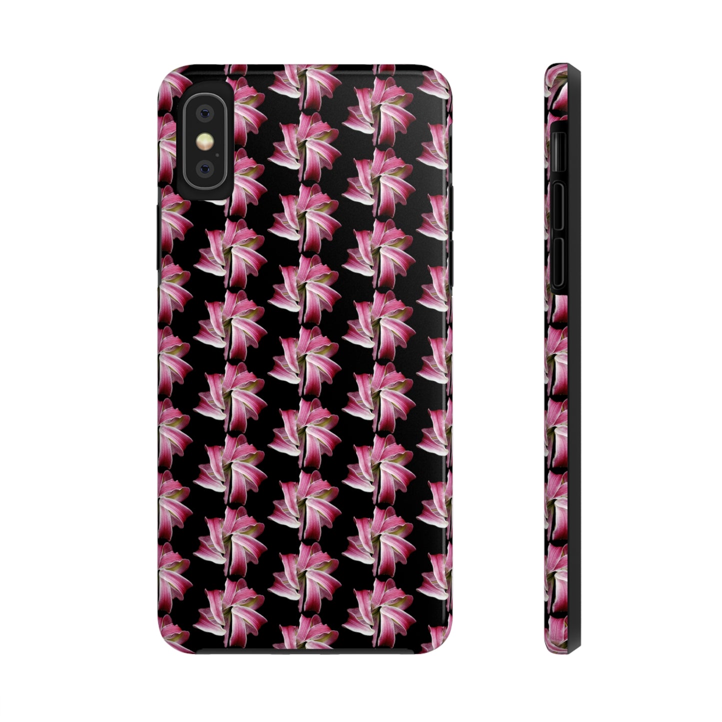 Morning Lily Black Tough Phone Case