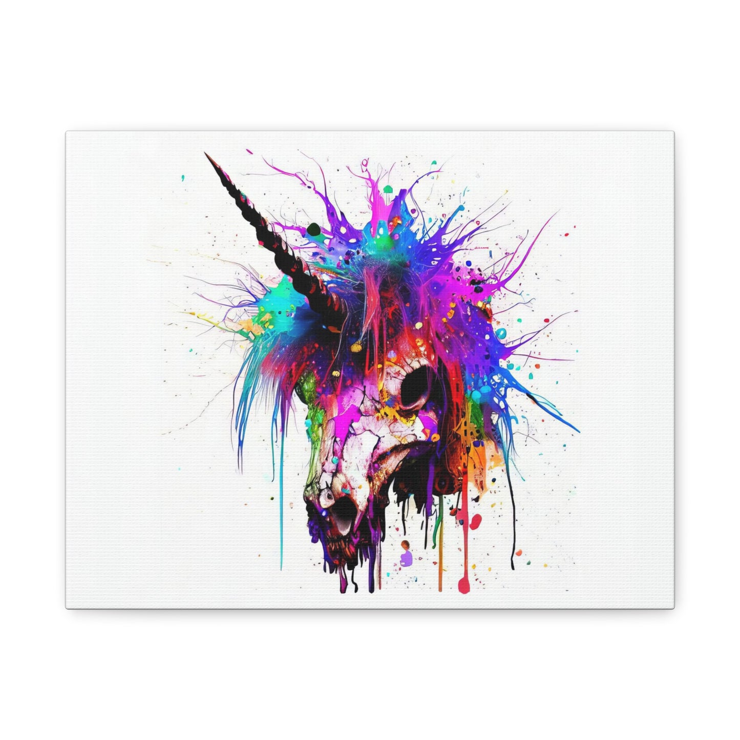 Unicorn Skull - Canvas Wall Art